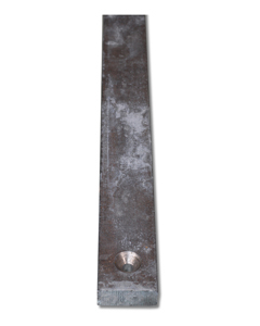 Flat steel  galv 15x35x14500 for ramp litter scaper